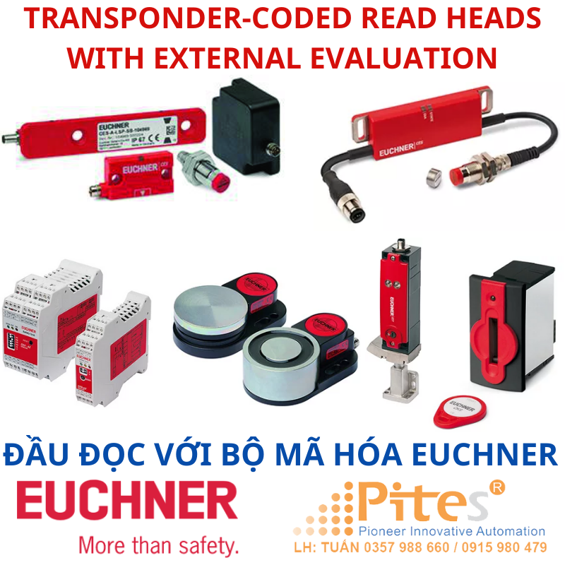 Transponder- coded read heads switches with external evaluation EUCHNER Việt Nam