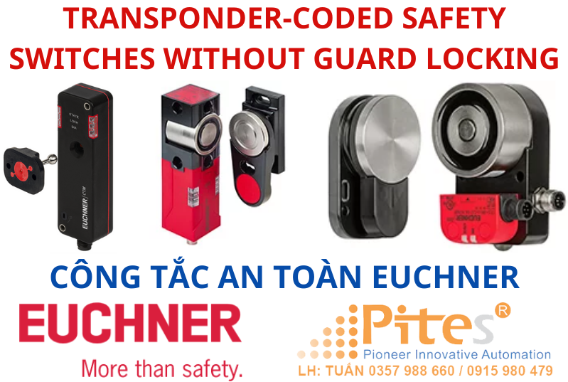 Transponder- coded safety switches without guard locking EUCHNER Việt Nam
